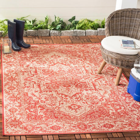 Safavieh Beach House Bhs139Q Red/Creme Rugs.