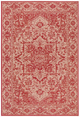 Safavieh Beach House Bhs139Q Red/Creme Rugs.