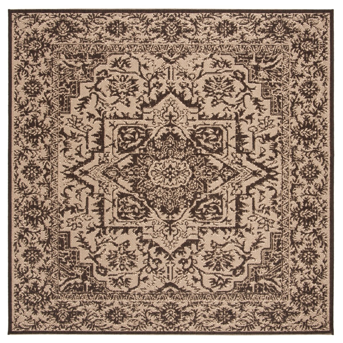 Safavieh Beach House Bhs139U Creme/Brown Rug.