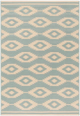 Safavieh Beach House Bhs171L Cream/Aqua Rugs.