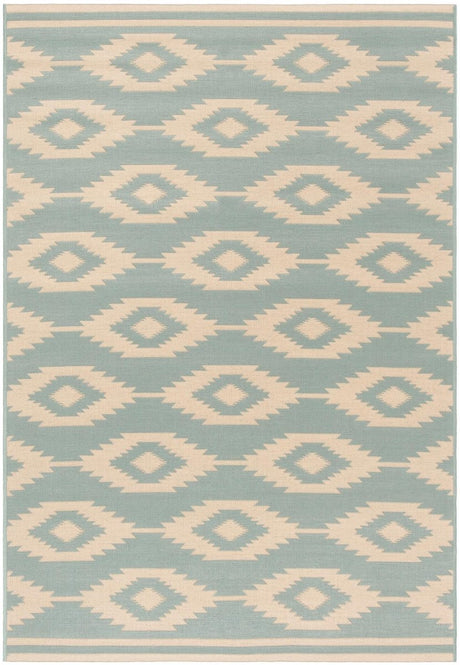 Safavieh Beach House Bhs171L Cream/Aqua Rugs.