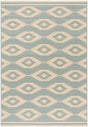 Safavieh Beach House Bhs171L Cream/Aqua Rugs.