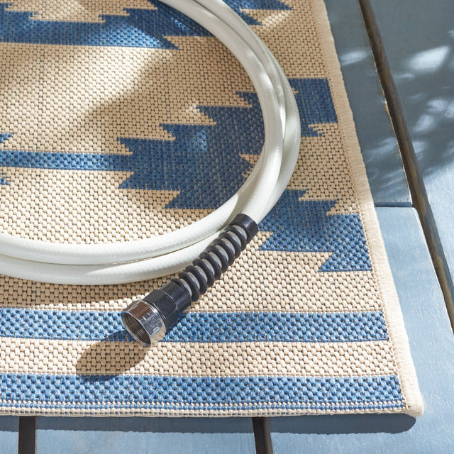Safavieh Beach House Bhs171M Blue/Creme Rugs.