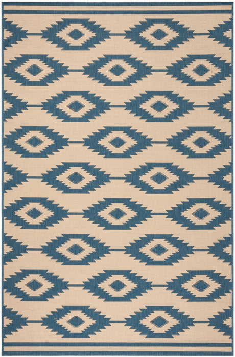 Safavieh Beach House Bhs171M Blue/Creme Rugs.