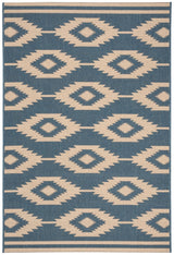 Safavieh Beach House Bhs171N Cream/Blue Rugs.