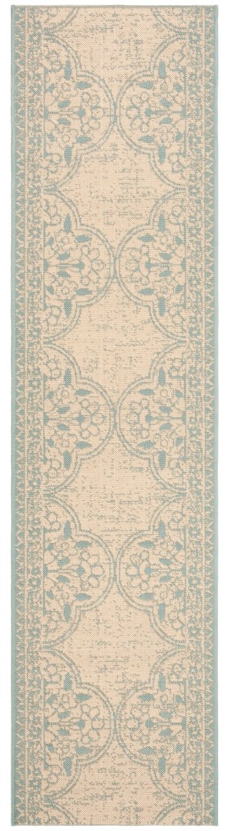 Safavieh Beach House Bhs174K Aqua/Cream Rugs.