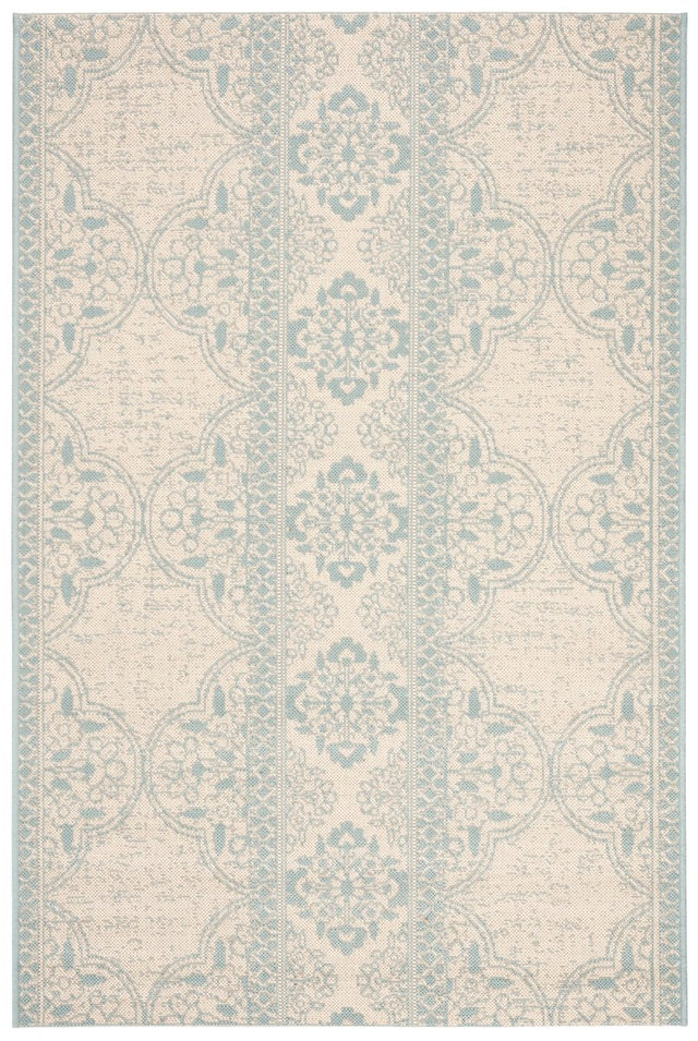 Safavieh Beach House Bhs174K Aqua/Cream Rugs.