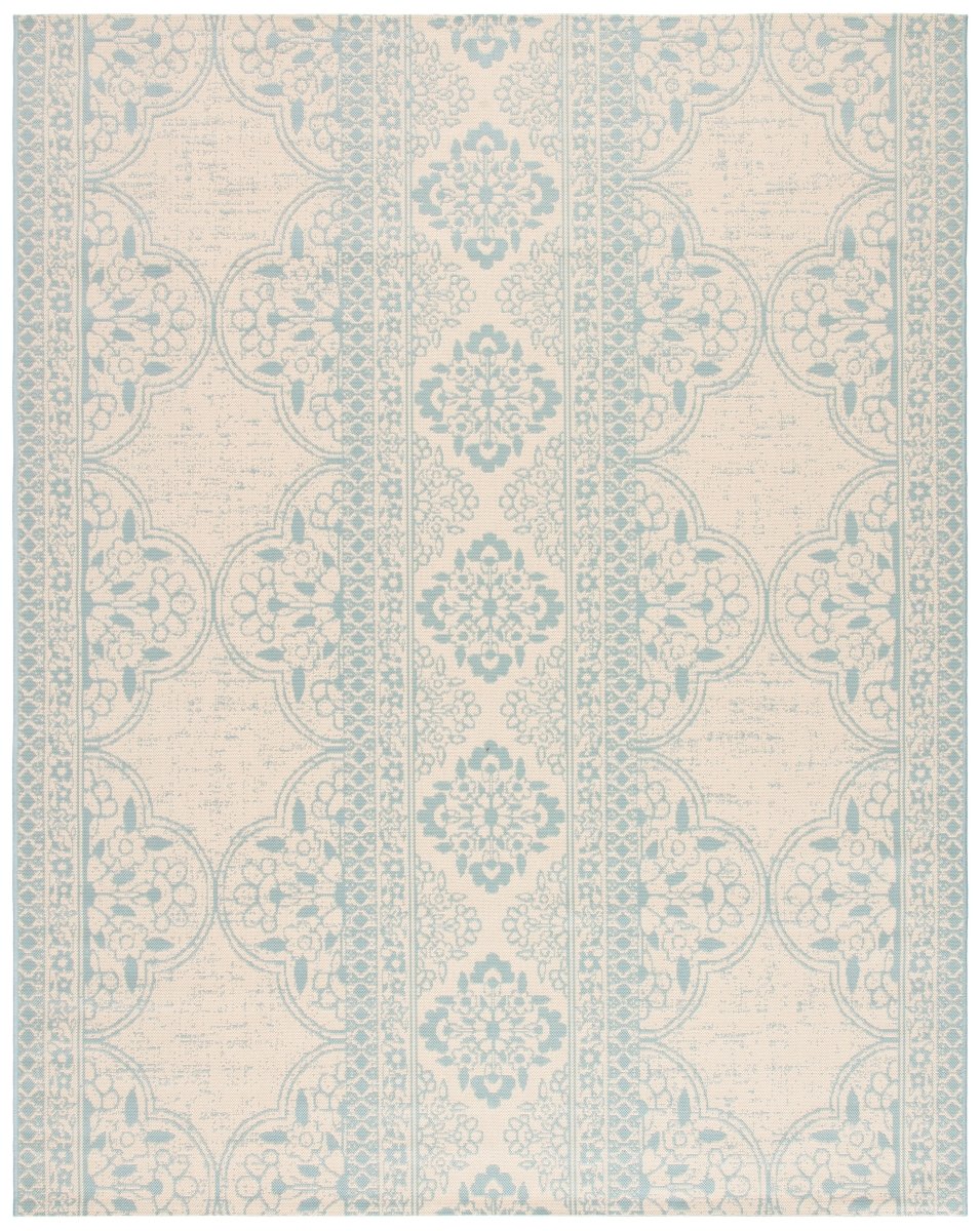Safavieh Beach House Bhs174K Aqua/Cream Rugs.