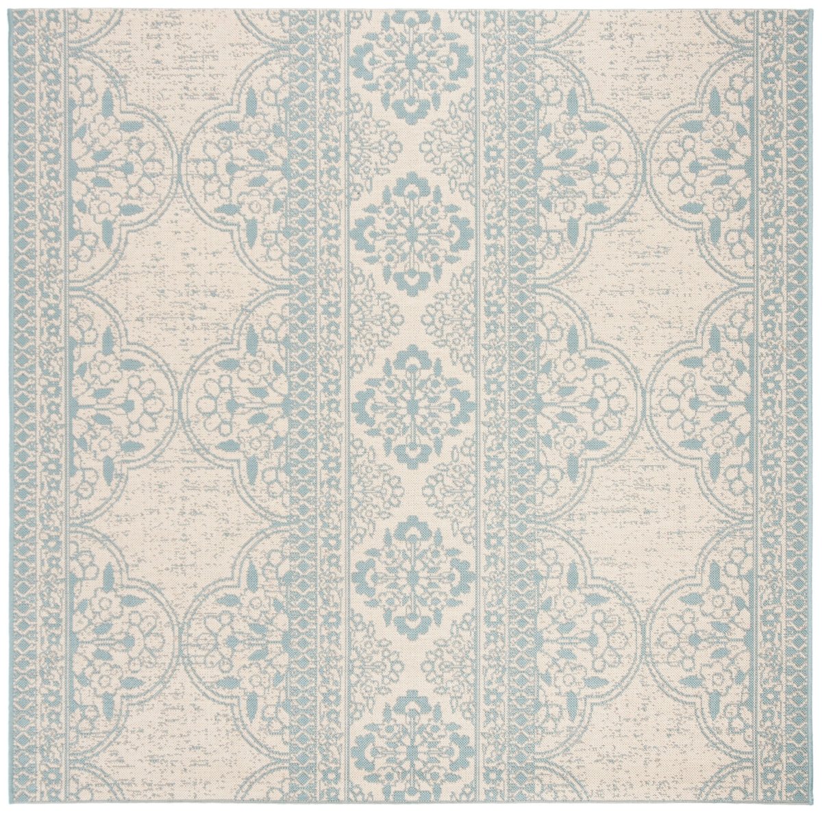 Safavieh Beach House Bhs174K Aqua/Cream Rugs.