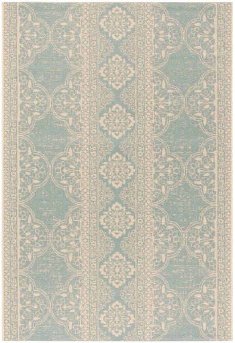 Safavieh Beach House Bhs174L Cream/Aqua Rugs.