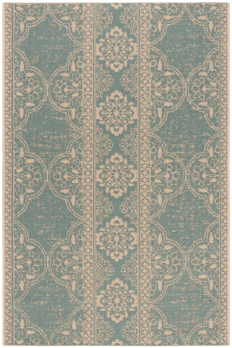 Safavieh Beach House Bhs174L Cream/Aqua Rugs.