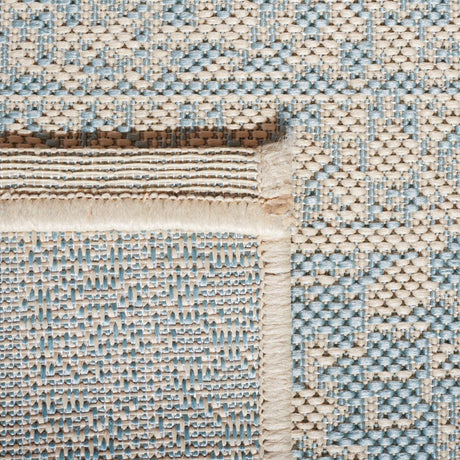 Safavieh Beach House Bhs174L Cream/Aqua Rugs.