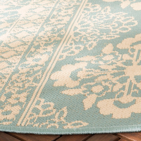 Safavieh Beach House Bhs174L Cream/Aqua Rugs.