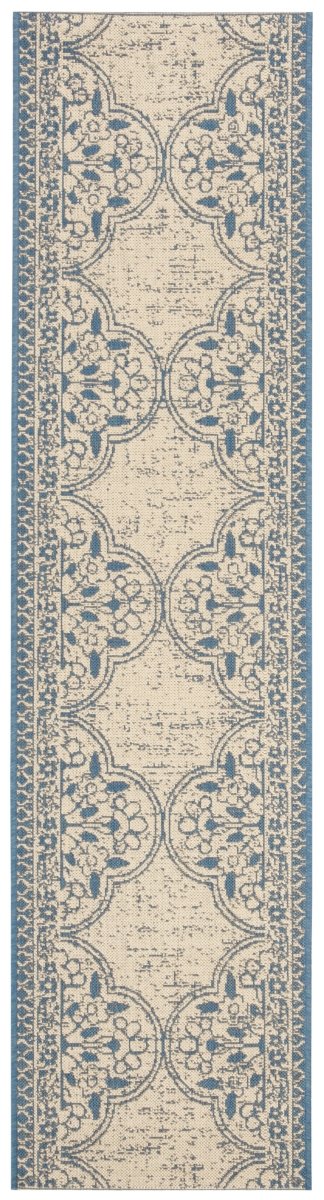 Safavieh Beach House Bhs174M Blue/Creme Rugs.