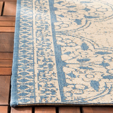 Safavieh Beach House Bhs174M Blue/Creme Rugs.