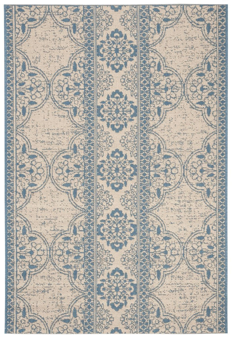 Safavieh Beach House Bhs174M Blue/Creme Rugs.