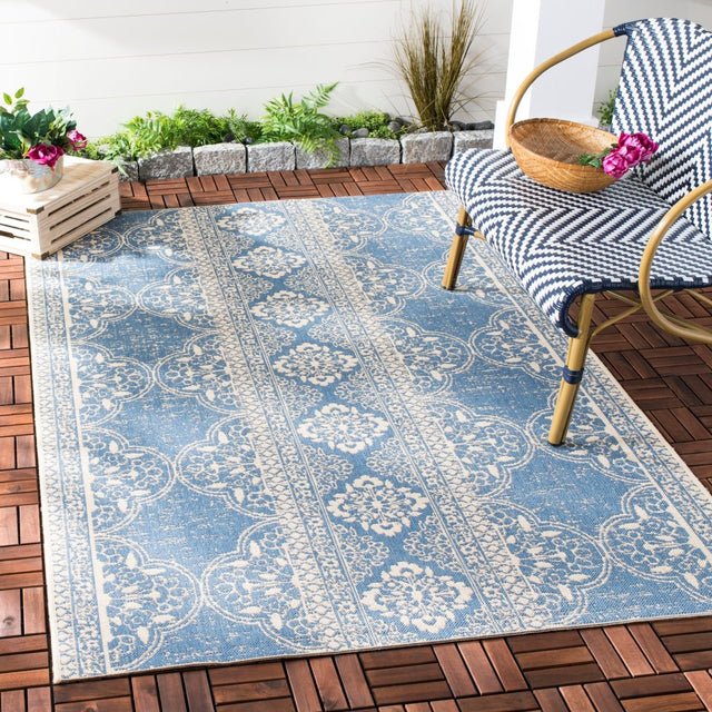 Safavieh Beach House Bhs174N Cream/Blue Rugs.