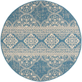 Safavieh Beach House Bhs174N Cream/Blue Rugs.