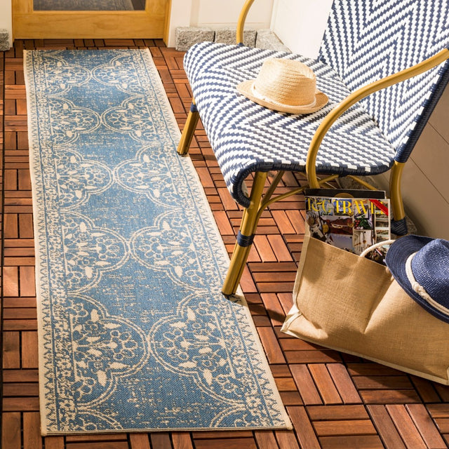 Safavieh Beach House Bhs174N Cream/Blue Rugs.