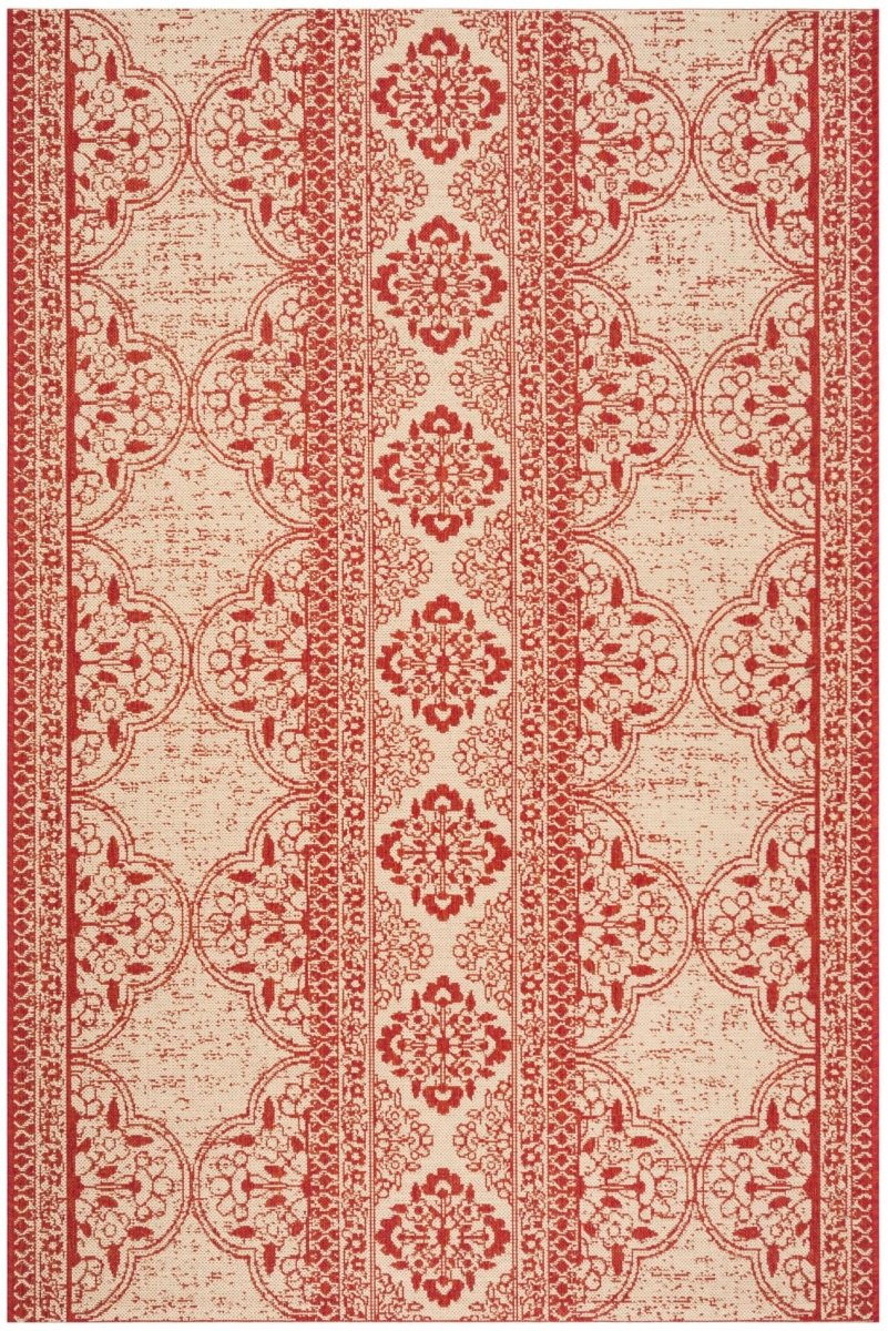 Safavieh Beach House Bhs174Q Red/Creme Rugs.