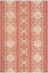 Safavieh Beach House Bhs174Q Red/Creme Rugs.