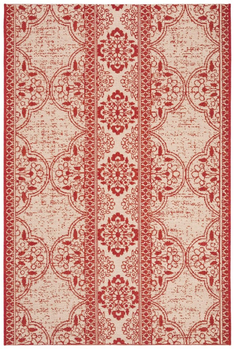 Safavieh Beach House Bhs174Q Red/Creme Rugs.