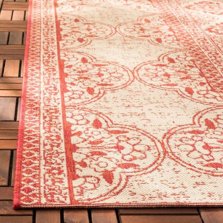 Safavieh Beach House Bhs174Q Red/Creme Rugs.