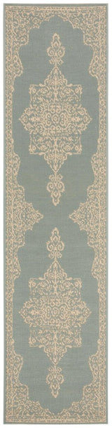 Safavieh Beach House Bhs180L Cream/Aqua Rugs.