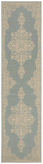 Safavieh Beach House Bhs180L Cream/Aqua Rugs.