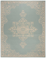Safavieh Beach House Bhs180L Cream/Aqua Rugs.