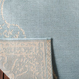 Safavieh Beach House Bhs180L Cream/Aqua Rugs.