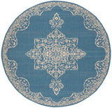 Safavieh Beach House Bhs180N Cream/Blue Rugs.