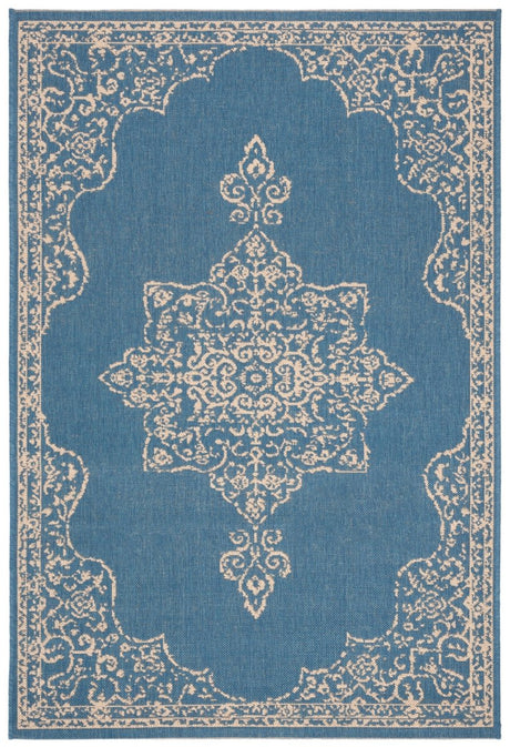 Safavieh Beach House Bhs180N Cream/Blue Rugs.