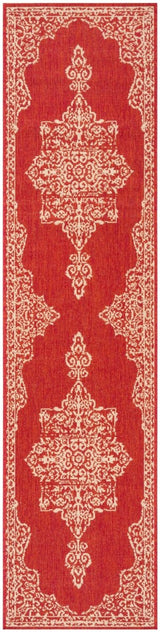Safavieh Beach House Bhs180Q Red/Creme Rugs.