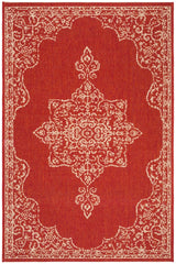 Safavieh Beach House Bhs180Q Red/Creme Rugs.