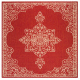 Safavieh Beach House Bhs180Q Red/Creme Rugs.