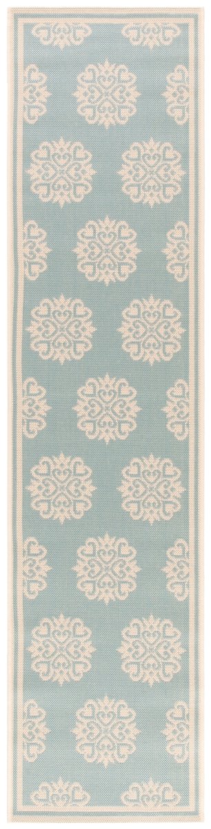 Safavieh Beach House Bhs181K Aqua/Cream Rugs.