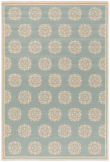 Safavieh Beach House Bhs181K Aqua/Cream Rugs.