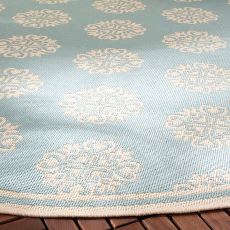 Safavieh Beach House Bhs181K Aqua/Cream Rugs.