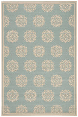 Safavieh Beach House Bhs181K Aqua/Cream Rugs.