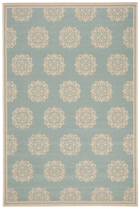 Safavieh Beach House Bhs181K Aqua/Cream Rugs.