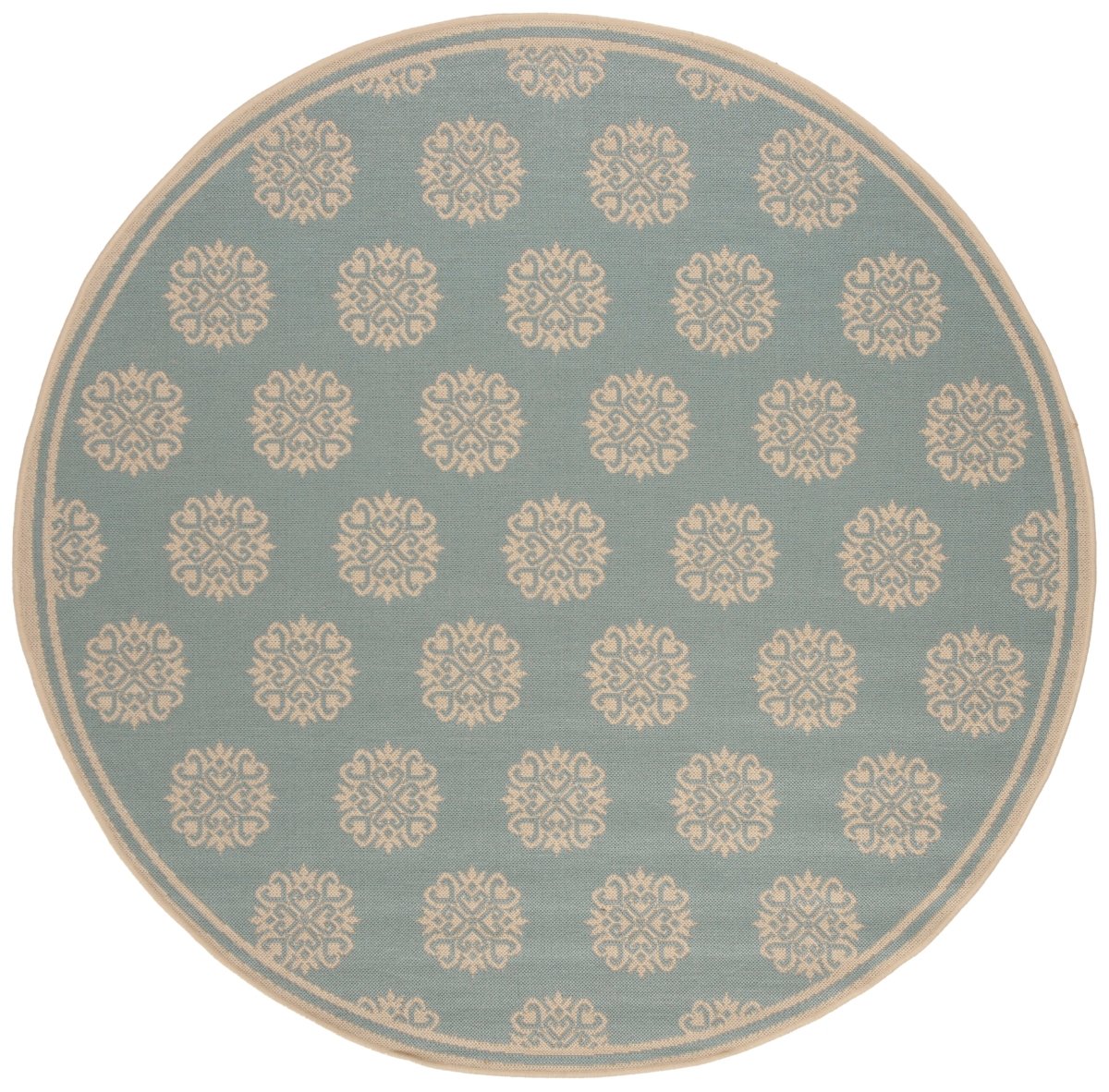 Safavieh Beach House Bhs181K Aqua/Cream Rugs.