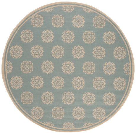 Safavieh Beach House Bhs181K Aqua/Cream Rugs.