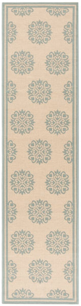 Safavieh Beach House Bhs181L Cream/Aqua Rugs.