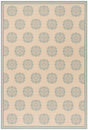 Safavieh Beach House Bhs181L Cream/Aqua Rugs.