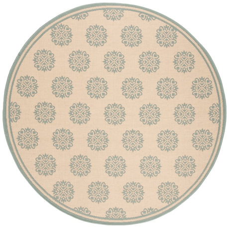 Safavieh Beach House Bhs181L Cream/Aqua Rugs.