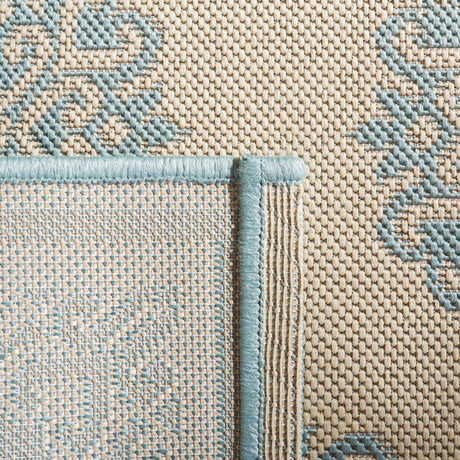 Safavieh Beach House Bhs181L Cream/Aqua Rugs.