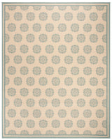 Safavieh Beach House Bhs181L Cream/Aqua Rugs.