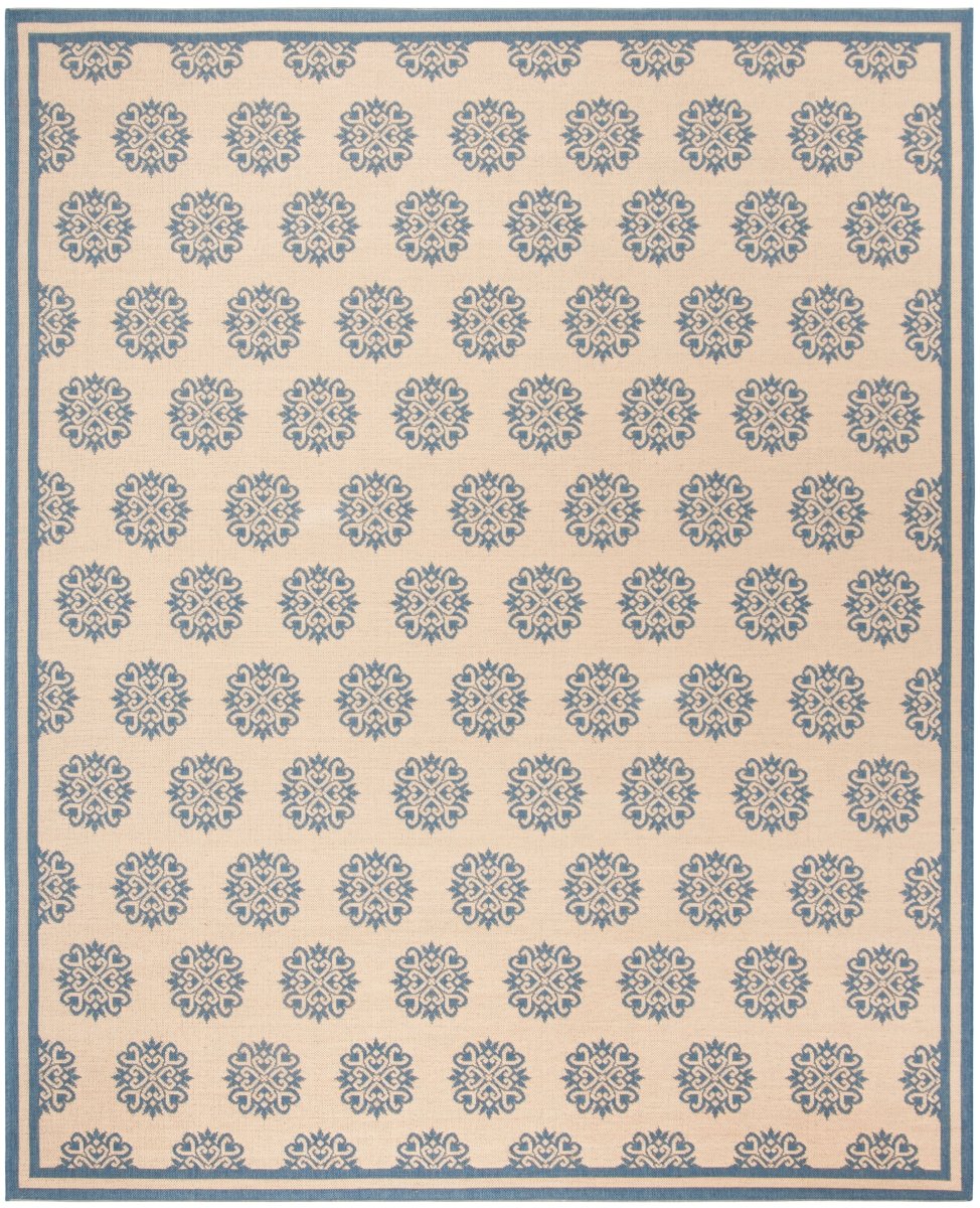 Safavieh Beach House Bhs181M Blue/Creme Rugs.