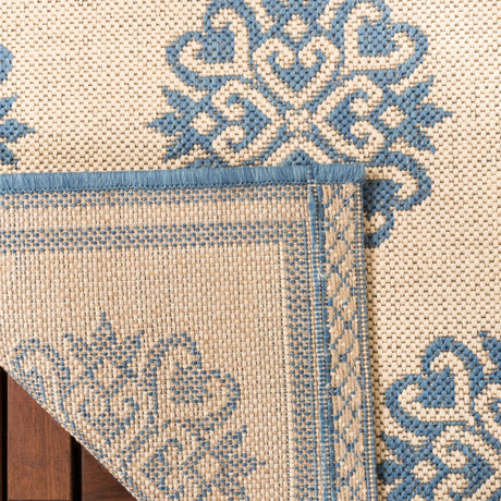 Safavieh Beach House Bhs181M Blue/Creme Rugs.